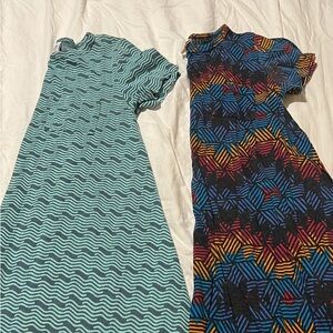 Two lularoe Carly dresses